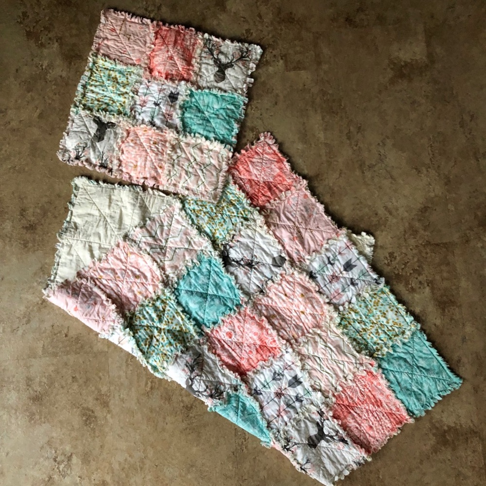Crib/Toddler Rag Quilt - Picture 4 of 5